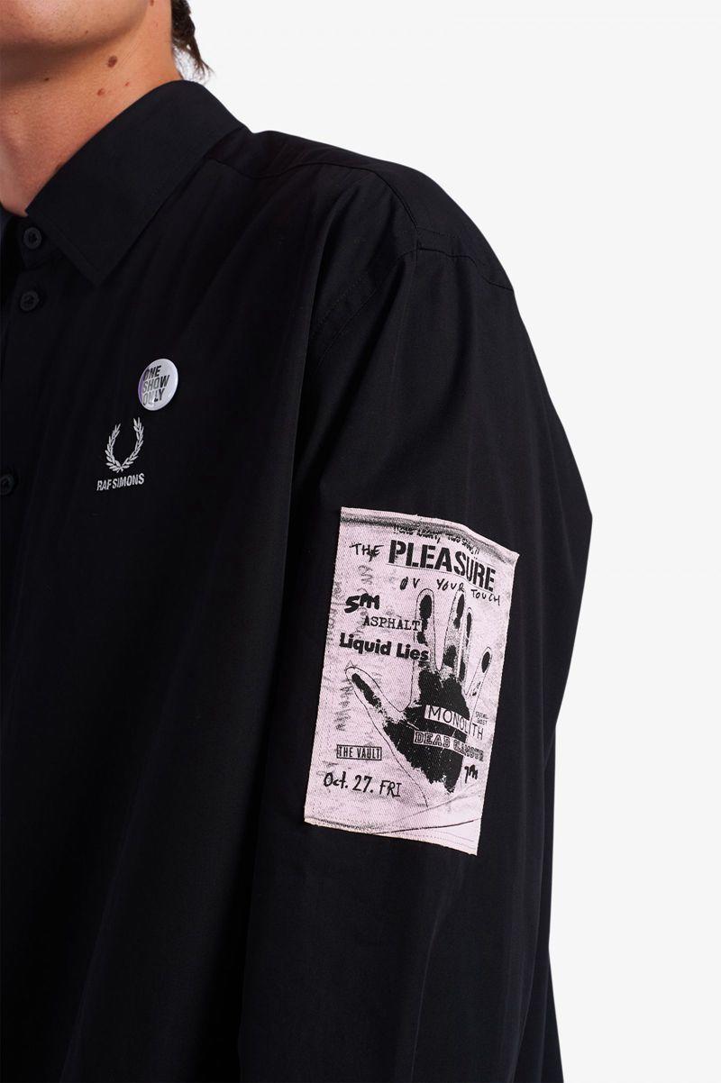 Black Fred Perry SM1955 Men's Shirts | PH 1528CTVE